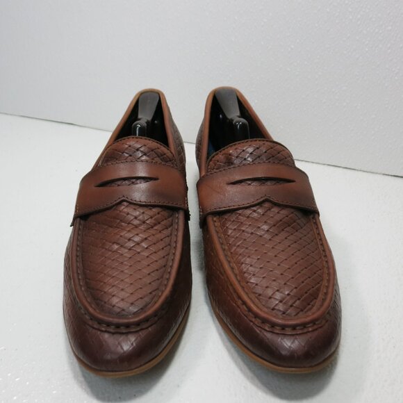 Vince Camuto Oil Tanned Strap Leather Dress Fashion Loafers Footwear Men\'s 10